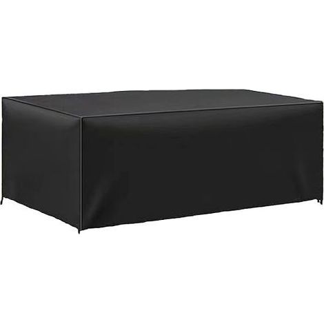 Garden Table Cover 180 x 110 x 70cm, 420D Oxford Weatherproof and Tear Resistant Protective Cover for Garden Furniture