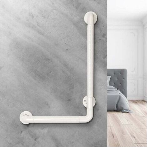 Barre d'appui de Douche 60x40 cm, XU, Poignee de Salle de Bain Blessées Ou Postopératoires Destiné à Les Personnes Handicapées - (1/4)