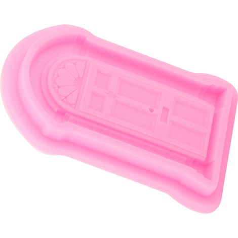 2pcs Moule en Silicone Rose pour Portes et Fenêtres en Gâteau, Biscuit, Fondant - Outil de Décoration et Pâtisserie (1/5)