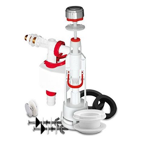 Fominaya TYF14 Mecanisme de chasse d'eau universel avec bouton et robinet lateral Fenyx