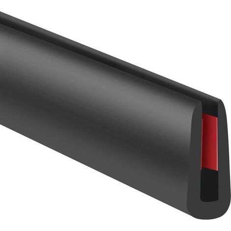 Selbstklebende Gummi-Kantenverkleidung 6m Schwarz für scharfe Kanten (1/5)