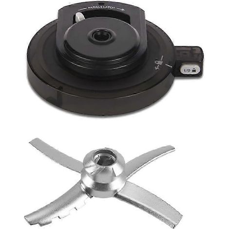 Couvercle crémeux réutilisable et remplaçable avec pale de mélange, compatible avec les sorbetières des séries Ninja NC500/NC501. (1/5)