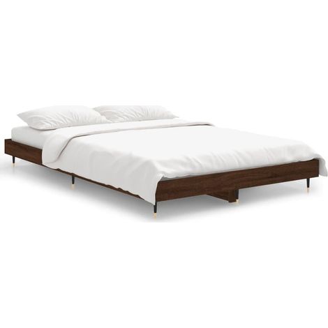 Maison Exclusive - Giroletto senza Materasso Rovere Marrone 120x190 cm Truciolato (1/5)