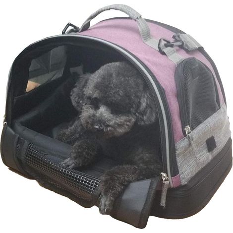 Trasportino per cani e gatti 3 in 1 cuccia & cuscino max 6 kg transformer borneo