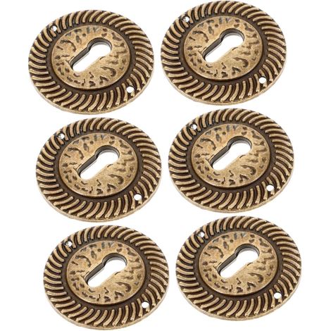 TEHAUX Plaques de recouvrement serrure en alliage zinc, style (1/5)