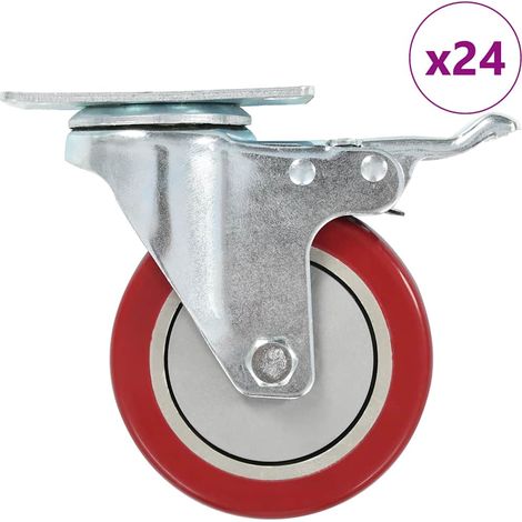 vidaXL 24 pcs Swivel Casters 100 mm (1/5)