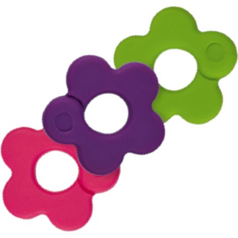 Chrysal Flower Flex Clip, Orchideenclips 3er Set - violett/grün/pink