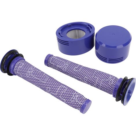 Ensemble de filtres primaire et secondaire pour aspirateur avec filtre à air à particules haute efficacité et brosse de nettoyage pour les modèles V7 et V8 (1/5)
