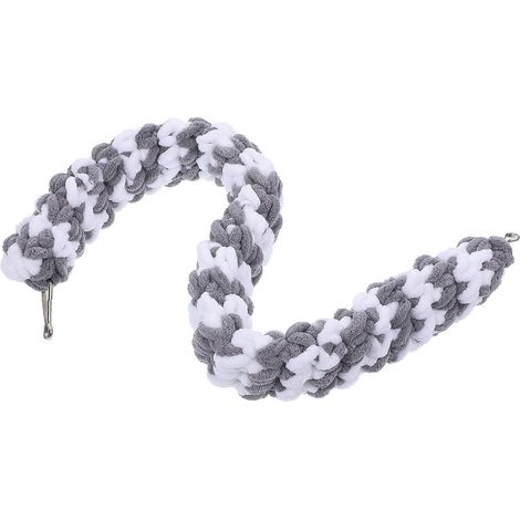 Perchoir pour perroquet avec corde, à des fins décoratives pour les propriétaires d'animaux de compagnie, gris, 58,00 x 4,00 x 4,00 cm, 1 pièce par paquet. (1/5)