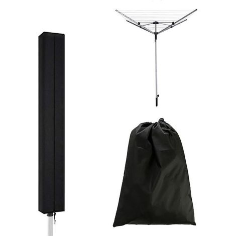 Lntyq Housse de parapluie pour sèche-linge, housse pour étendoir à vêtements, housse pour étendoir pour parapluie extérieur, housse de protection imperméable pour sèche-parapluie(160x15x15 cm) (1/5)