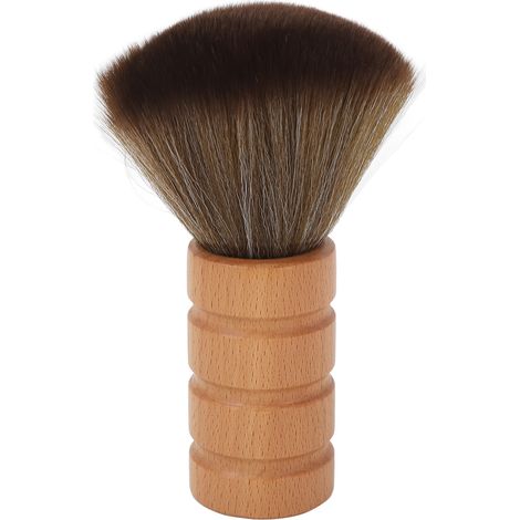 Pinceau de rasage pour homme, manche en bois, matériau en nylon, élimine les poils cassés, doux et facile à coiffer, contient de la mousse. (1/5)