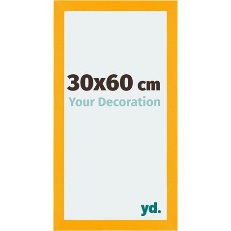 yd. - Cadre photo 30x60 - Jaune - MDF - Mura