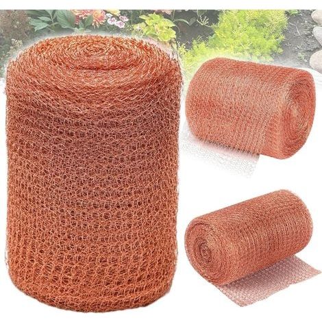 Filet Cuivre Anti Limace et Escargots 12,7cm x 6m Double Grillage Anti Rongeur Barriere Protection Jardin Poulailler Cuivre Copper Mesh Piege Anti Limace Escargot Souris Rat Oiseaux (1/5)