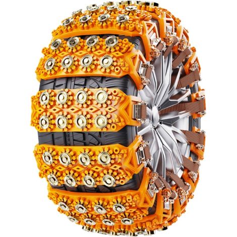 Chaînes à neige, installation rapide en 5 secondes, compatibles avec les roues de 165 à 265 mm, conception antidérapante, idéales pour les voitures, la neige, la boue, le sable, la glace et les SUV. J (1/5)