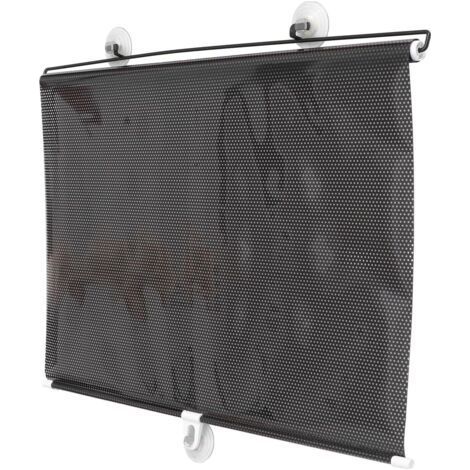 40 x125cm Rideau de Porte décoratif Noir Rideau de fenêtre pour la Maison Store Enrouleur Bureau de Chambre télescopique Solaire avec Ventouse (1/5)