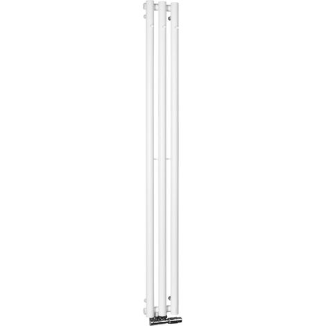Sapho Pilon - Heizkörper 20 x 180 cm, 3 Handtuchhaken, mattweiß IZ127T (1/5)