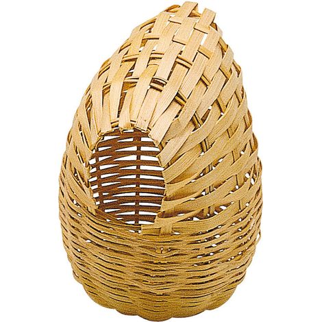Ferplast Nid PA 4452 Nid fermé en osier pour canaris, petits oiseaux et oiseaux exotiques . Variante PA 4452 - Misure: 8.5 x h 11.5 cm - Ø 10.6 cm -