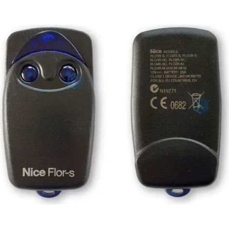 Télécommande - NICE - FLO2R-S - Rolling Code - 433,92 MHz - Programmation facile (1/2)