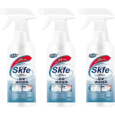 Spray nettoyant pour salle de bain Skfe, nettoyant pour taches tenaces - Format : 3 pièces (1/4)