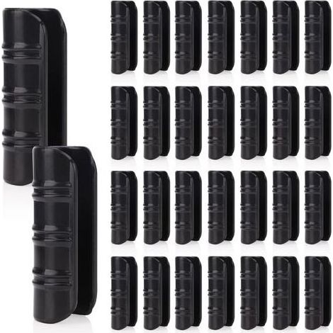 Lntyq Lot de 30 clips de serrage pour tubes de bâtiments de jardin, clips en plastique pour film de serre, kit de connecteur de serrage pour tubes, pour cadre de bannière de serre, abris de jardin, no (1/5)
