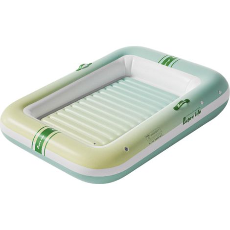 Matelas Gonflable Piscine 173x110cm, Bouée Flottante Portable avec Attaches pour Auvent (Sans Bâche), Canapé d'Eau Décontracté pour Été, Intérieur et Extérieur
