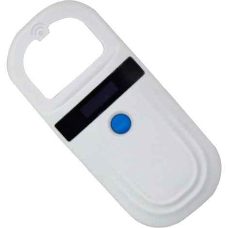 Lecteur de micropuces pour animaux de compagnie 134,2/125 kHz compatible EMID FDX-B (ISO 11784/85) - Scanner d'identification par puce électronique rechargeable USB pour chiens, chats et cochons (1/4)