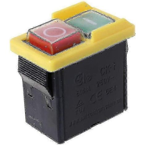 Interrupteur électromagnétique Ck-1 5e4 AC250V pour meuleuse/meuleuse, bouton marche/arrêt magnétique autobloquant (1/5)
