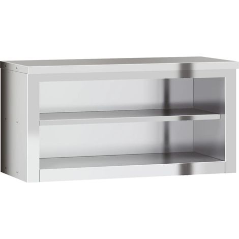 Maison Exclusive - Mobile Cucina da Parete con Ripiano in Acciaio Inossidabile