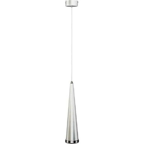 TRADE SHOP - Lampadario Da Soffitto A Sospensione Plafoniera Conica Lampada Sospesa Gu10 B09 - Bianco (1/3)