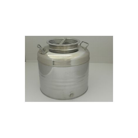 FUSTO OLIO ACCIAIO INOX 441  30 L AGGRAFFATO