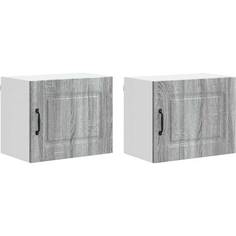 Maison Exclusive - Pannello lavastoviglie Kalmar 2 pcs Grigio Sonoma