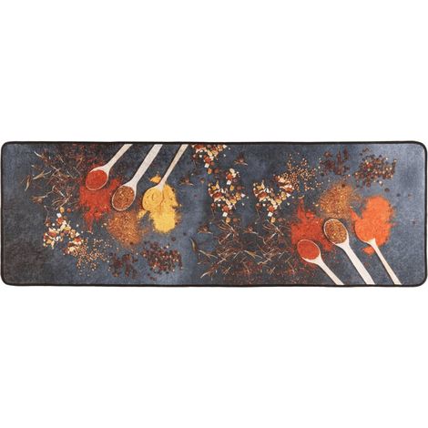 Maison Exclusive - Küchenteppich Mehrfarbig 60x180 cm Waschbar