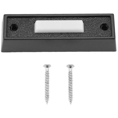 Kabelgebundener Türklingelknopf mit LED-Leuchte, schwarzer Türklingelersatz (1/5)