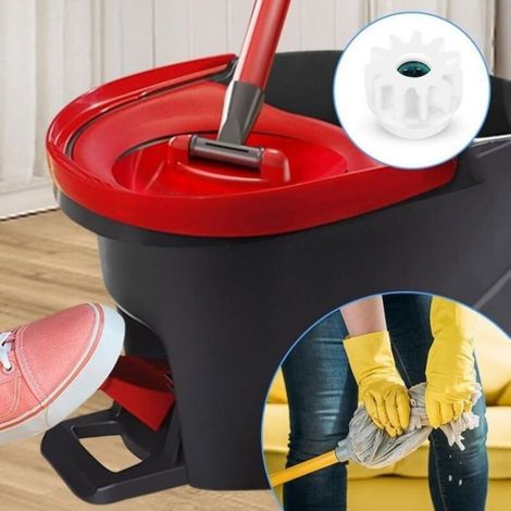 4Pcs Spin Mop rechange pour balai franges, seau rotation roulement embrayage pignons rechange compatibles avec Ocedar, pignons rou (1/5)