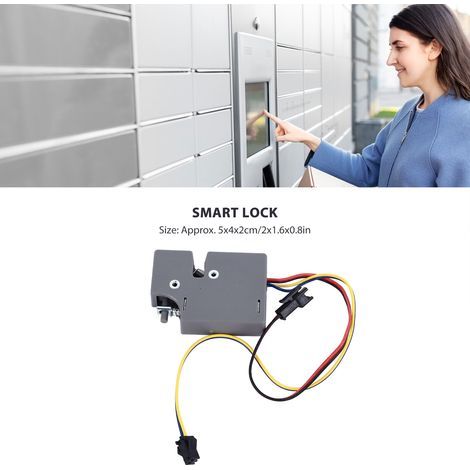 Serrures intelligentes pour cabines d'entreposage, serrures électriques automatiques compactes 24V avec ejecteurs intégrés (1/5)