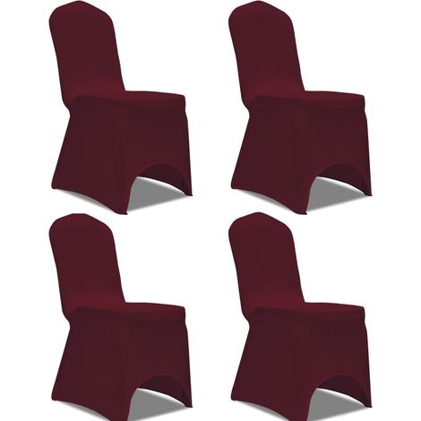 Funda silla elastica 4uds Burdeos DEC022360