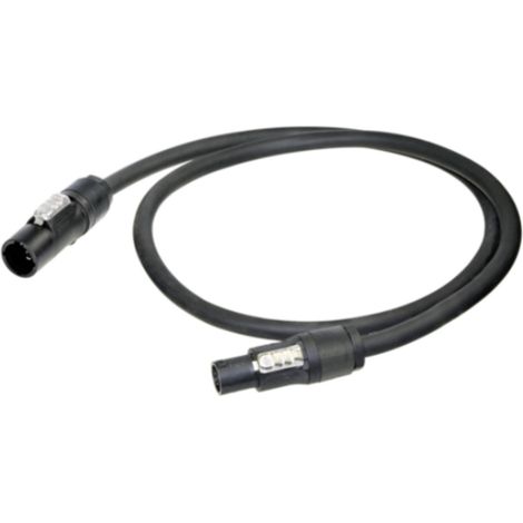 Neutrik 1027572 Strom Anschlusskabel  Schwarz 5 m
