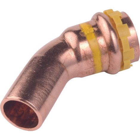 COUDE CU 45° MF42 A SERTIR GAZ AALBERTS INTEGRATED PIPING SYSTEMS 6674162 (1/2)