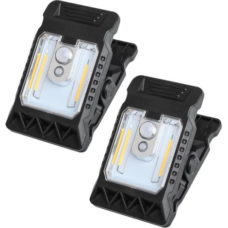 Lampes à Pince solaires  éclairage extérieur  Mini Spots LED solaires avec Pince pour Balcon, Jardin, Camping, terrasse  étanches, Rechargeables, sans Fil