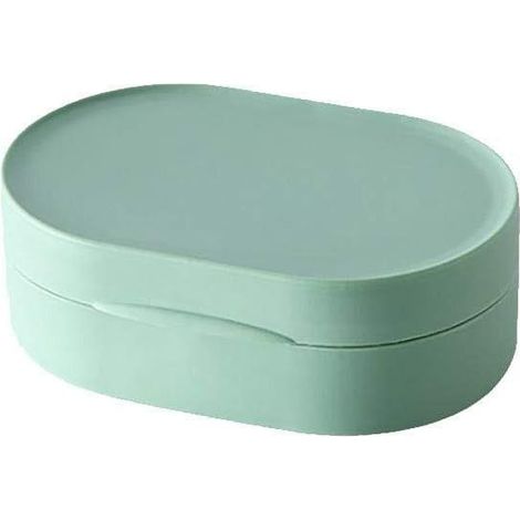 Porte-Boîte à savon de voyage avec couvercle Portable étanche à l'eau porte-savon porte-Boîte à savon pour douche à la maison Camping en plein air Portable fournitures de plein air pour la maison-Fei (1/3)