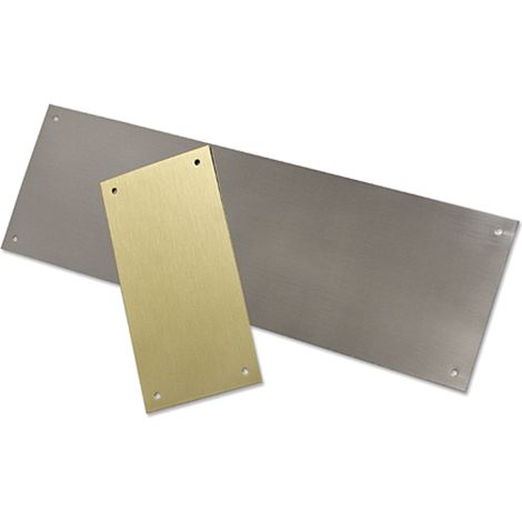 Placa Latón Rectangular 120X60 Efecto Inox