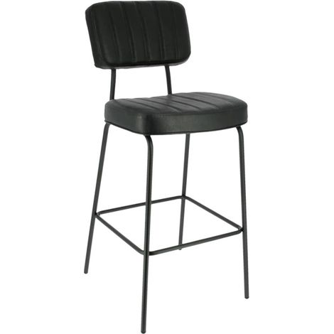 Tabouret MANHATTAN en simili cuir style design pour intérieur