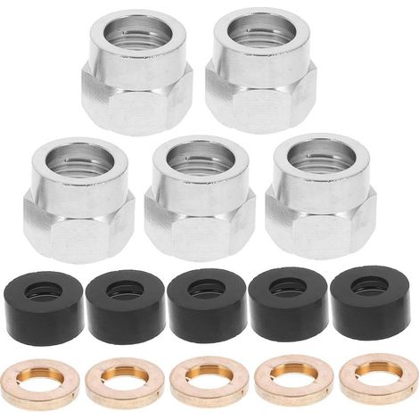 CHILDWEET Lot de 5 raccords gaz à écrou évasé 3/8 avec capuchon (1/5)