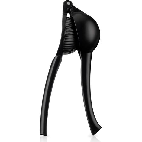 Schwarze Zitruspresse, Zitrusentsafter, Zitronenpresse für Cocktails, Barzubehör, mattschwarze grüne Zitronenpresse, Metallmaterial, 1 Stück.