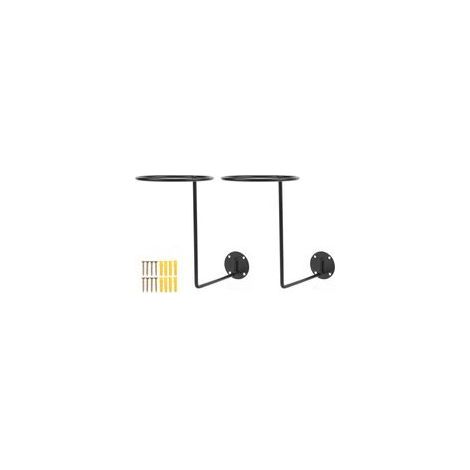 Support mural pour casque moto – Lot de 2 porte-manteaux design en acier robuste, idéal pour vestes, chapeaux et masques (1/5)