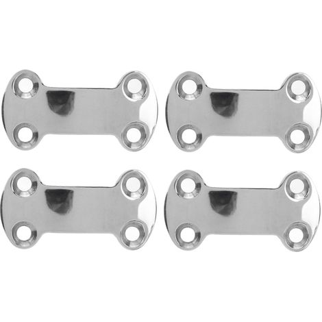 Plaque œillet marine 4 pièces 25mm inox 304, plaque à sangle avec boucle à came trous 5,8mm pour voilier et bateau (1/5)