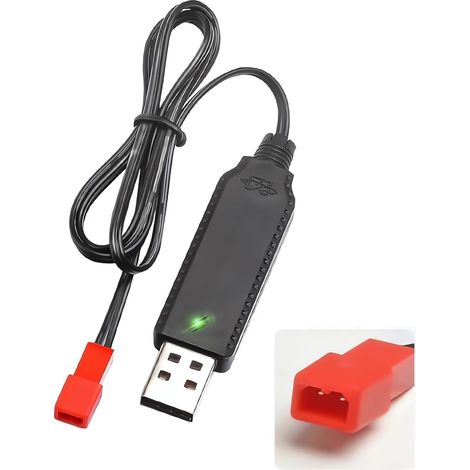 USB Chargeur Câble RC Universel avec connecteur JST Plug pour LiPo Batterie 3.7V (1/5)