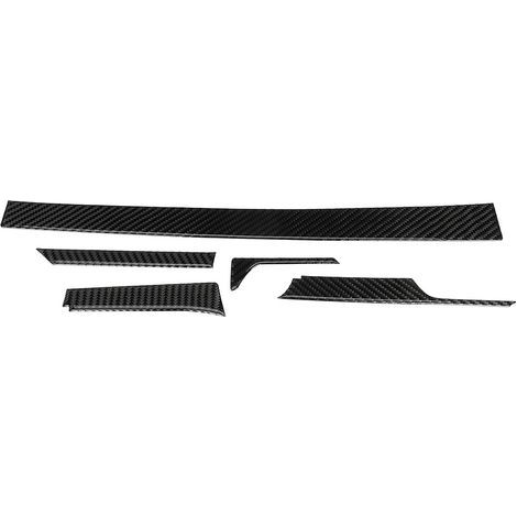 Panneau de garniture de Console centrale en Fiber de carbone, 5 pièces, conduite à gauche pour Chevrolet Camaro 2017 – 2019 (1/5)