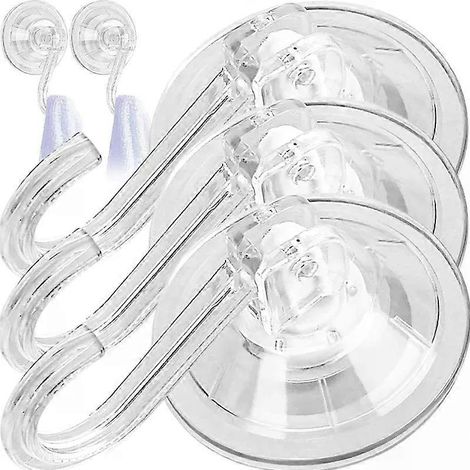 1-20 Stück transparente, wandmontierte Handtuchhalter mit Saugnapf, wiederverwendbar, robust, für Küche und Bad (1/4)