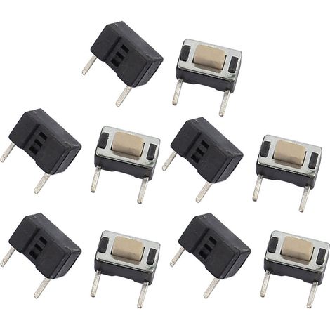 Panneau PCB momentané Tactile, 10 pièces, 3mm x 6mm 5mm, interrupteur micro-interrupteur, 2 bornes